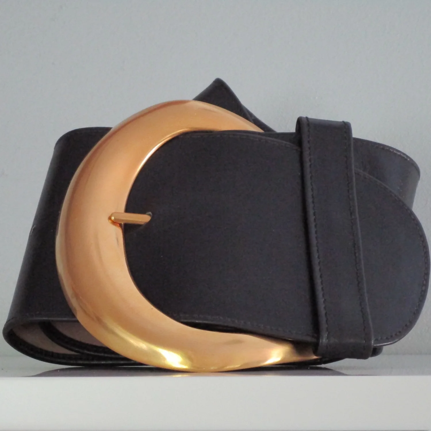 SOLD-Donna Karan Wide Belt Circa 1980's  