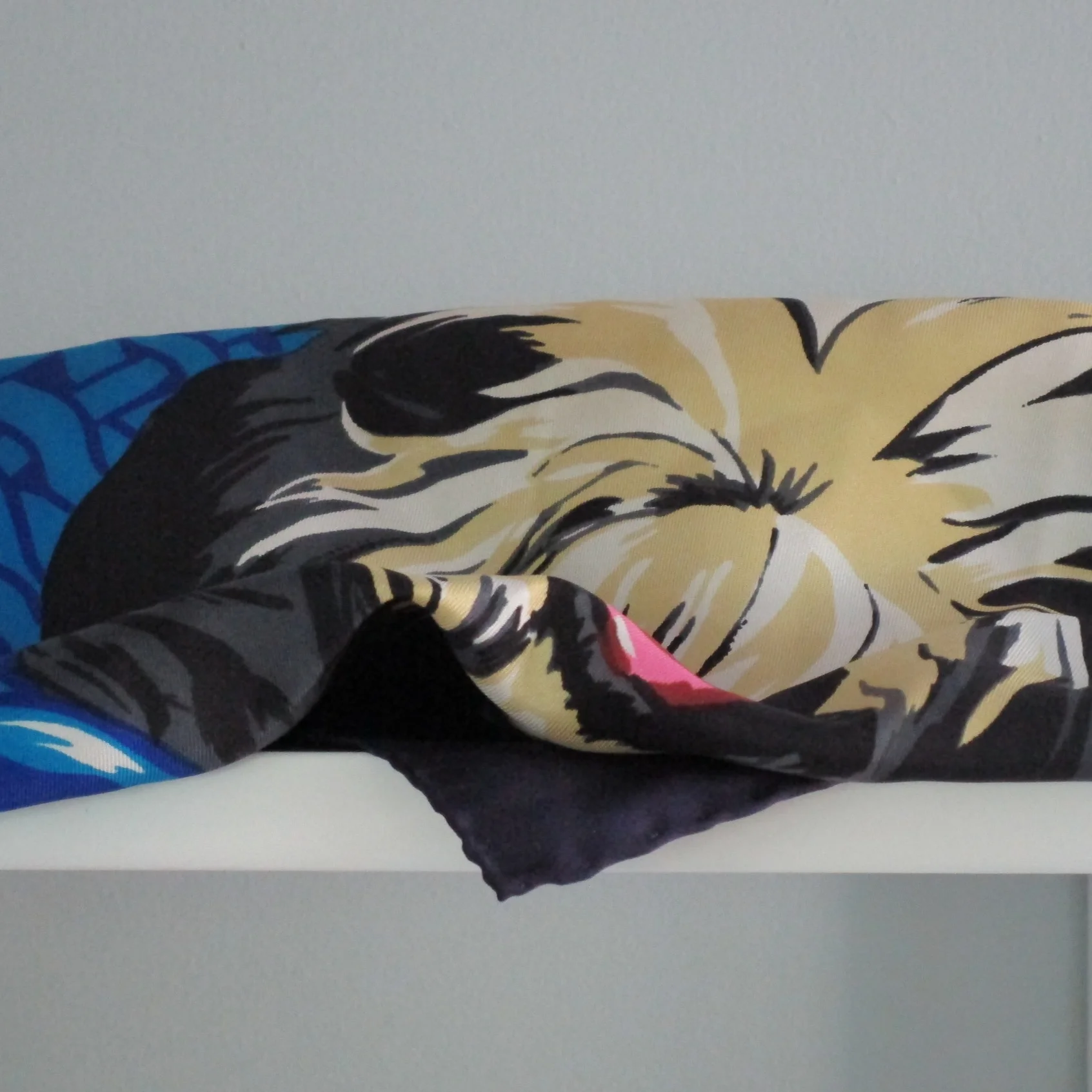 Vintage Silk four Dog Scarf