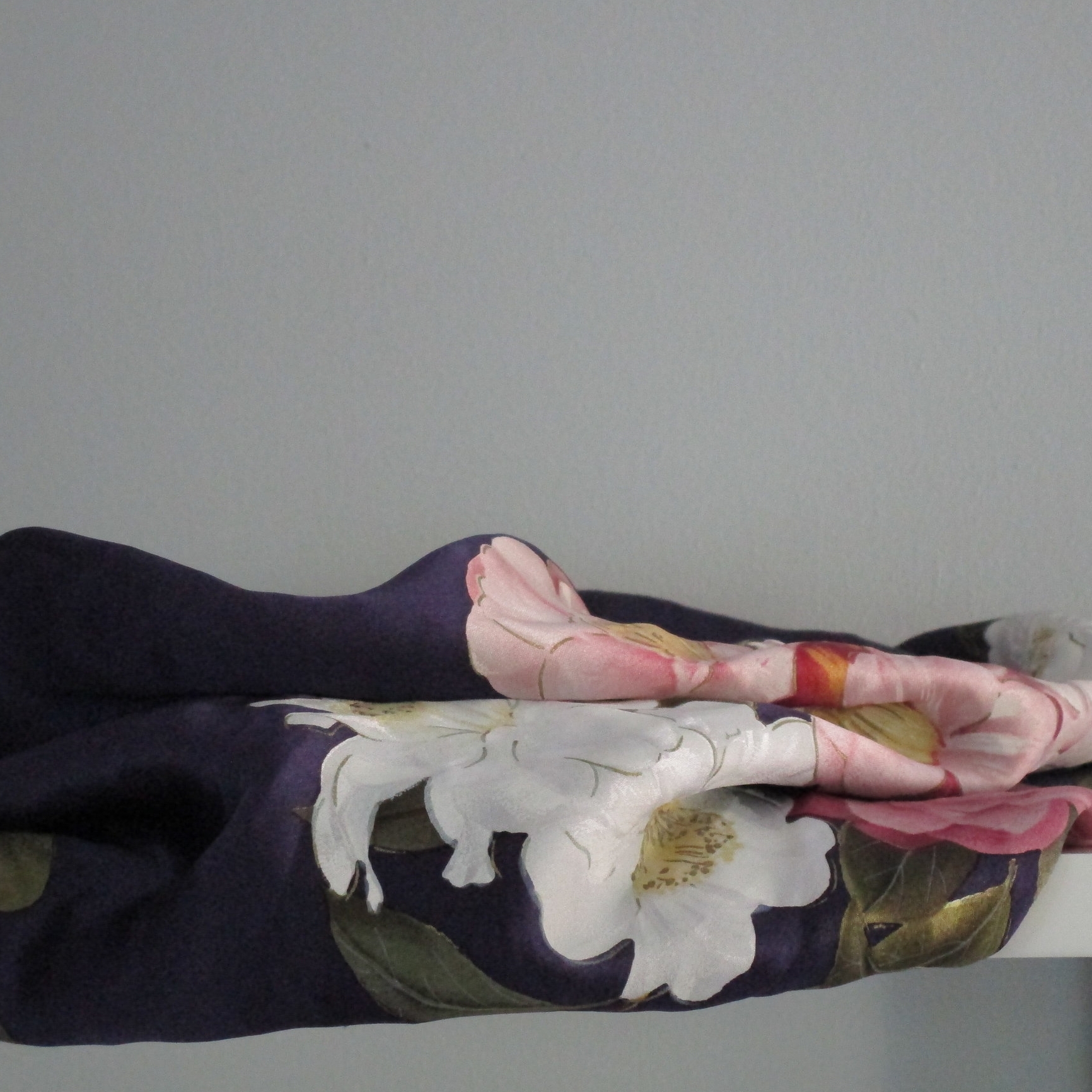 SOLD-Chanel Floral Silk Scarf