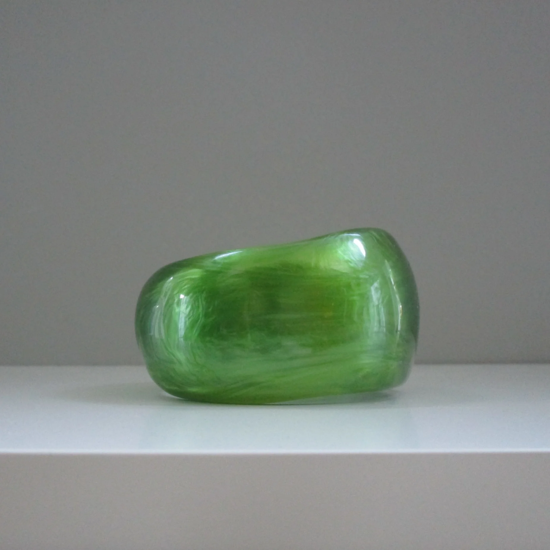 Vintage Green Resin Bangle -                                 SOLD