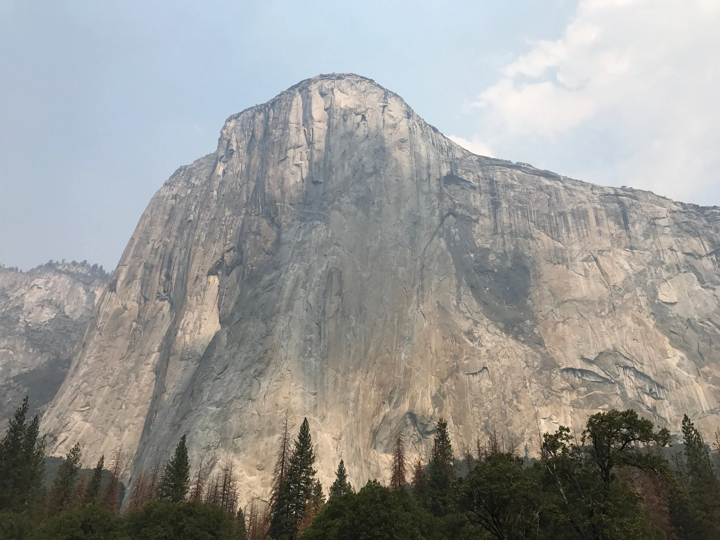 Standing here in front of El Capitan, I can only raise my eyes. There is no thought about where we'll hike next or what we'll be having for dinner. I can only stand in awe and try to take it in. But I can't. It's too magnificent. I can only be present and allow praise to rise from my soul.