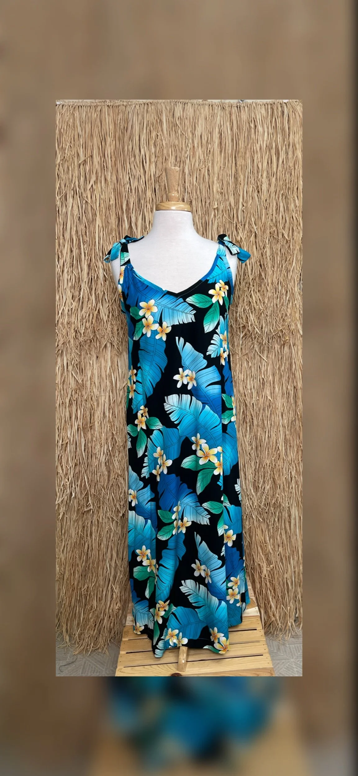 Moonlight Plumeria Sundress
