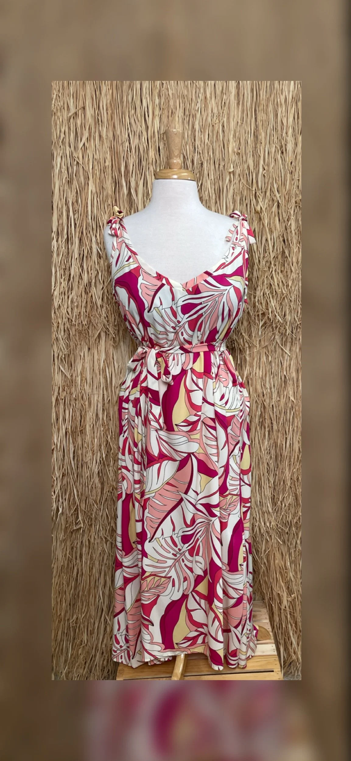 Peachy Palms Sundress