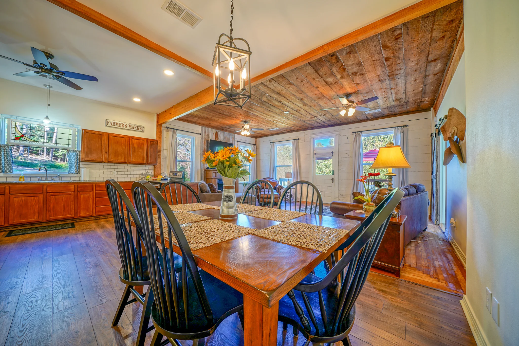 Open dining area