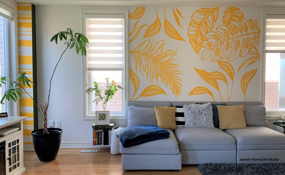 Diy Mural Tips With Wall Painting Templates Jasmin Pannu Art Studio - Can You Use Acrylic Paint For A Wall Mural