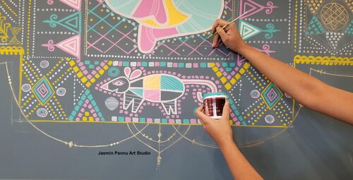 DIY Mural Tips with Wall Painting Templates — Jasmin Pannu Art Studio