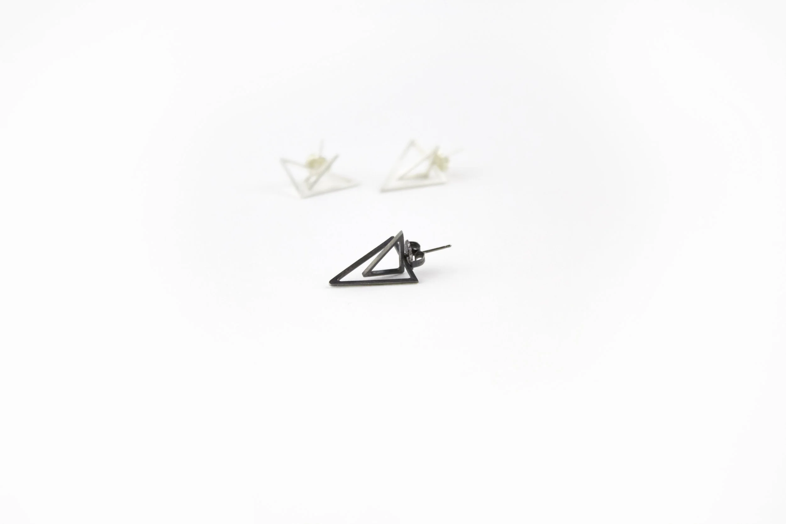 Large Pyramid Earrings
