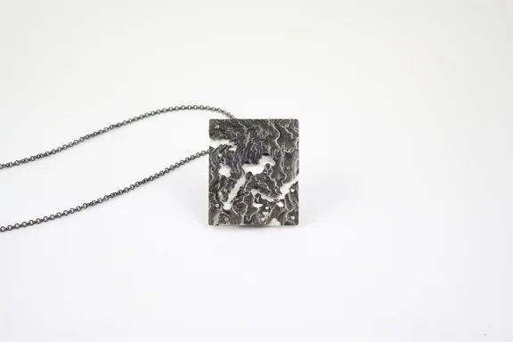 Topographic Map Necklace (Large)