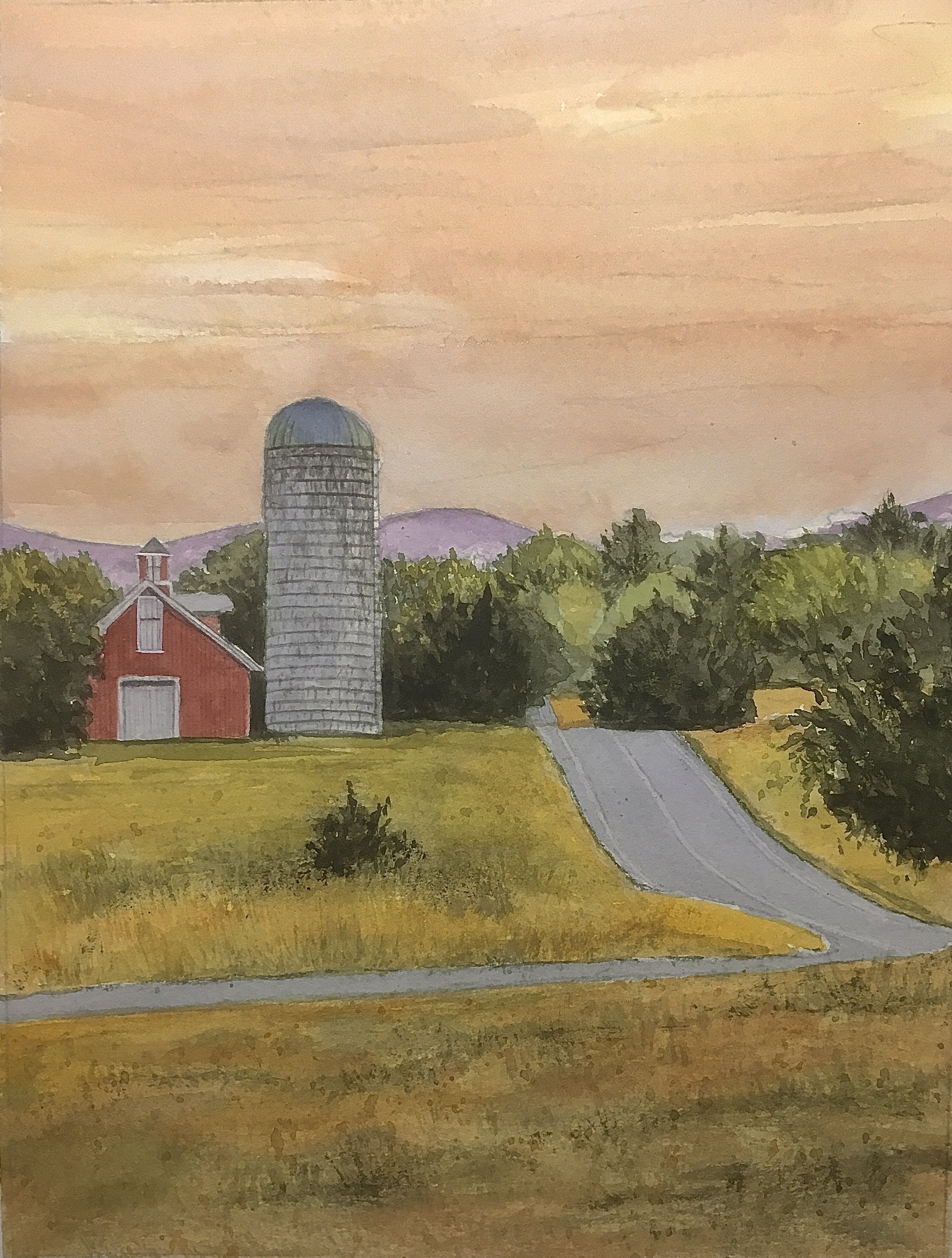 Vermont Silo at Sunet