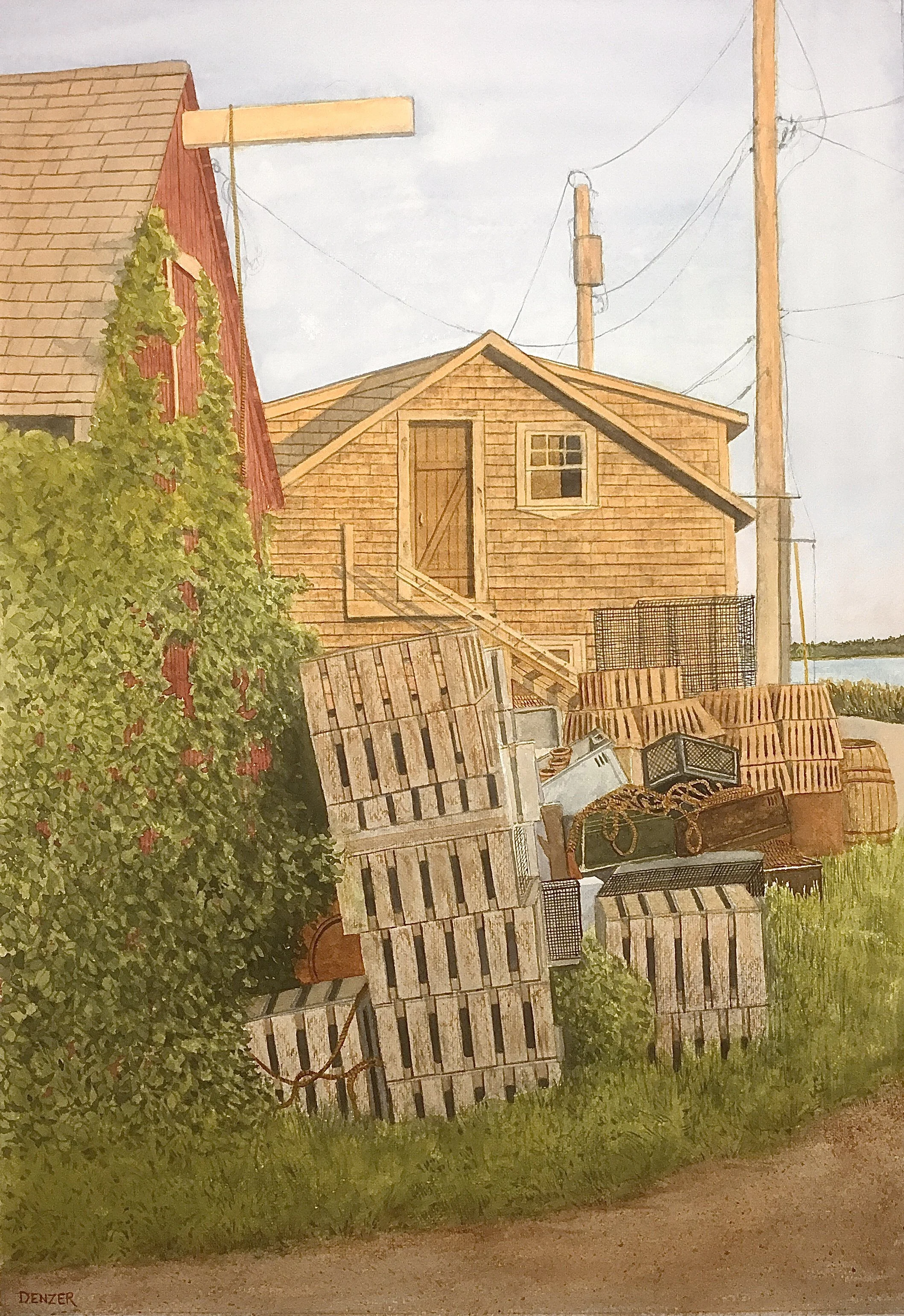 Sunset, Menemsha Harbor Fishing Shack