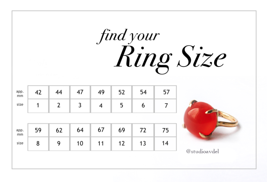 How to Measure Your Ring Size — Studio Avdel