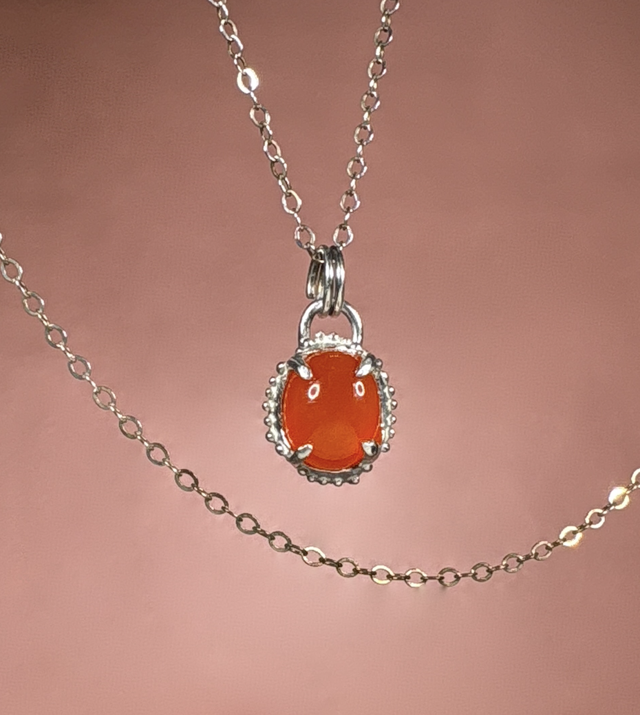 Studio Avdel Sasha Dubodel Quatrefoil Carnelian Silver Pendant 2.png