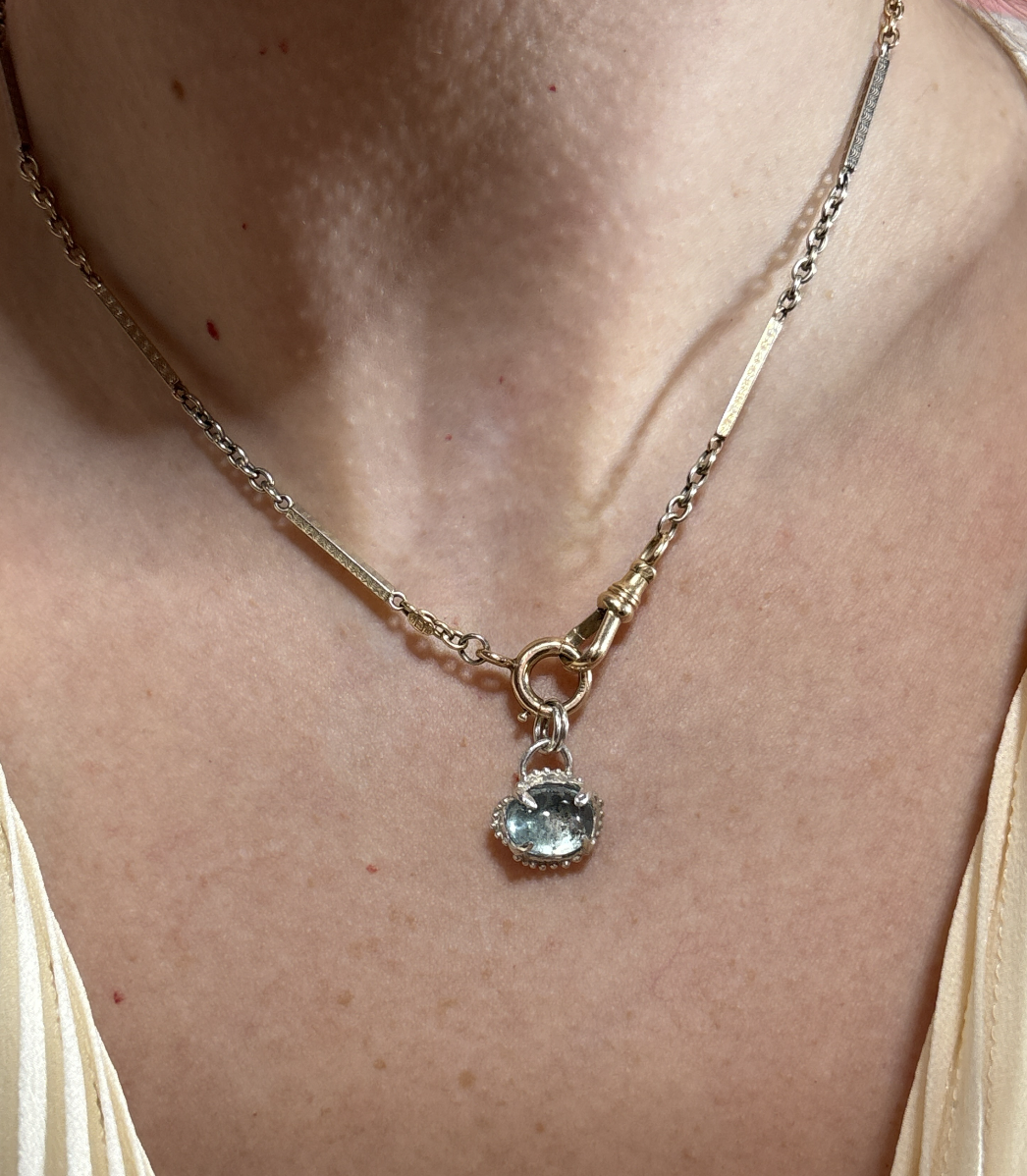 Antique Art Deco Engraved Gold Watch Chain 3.png