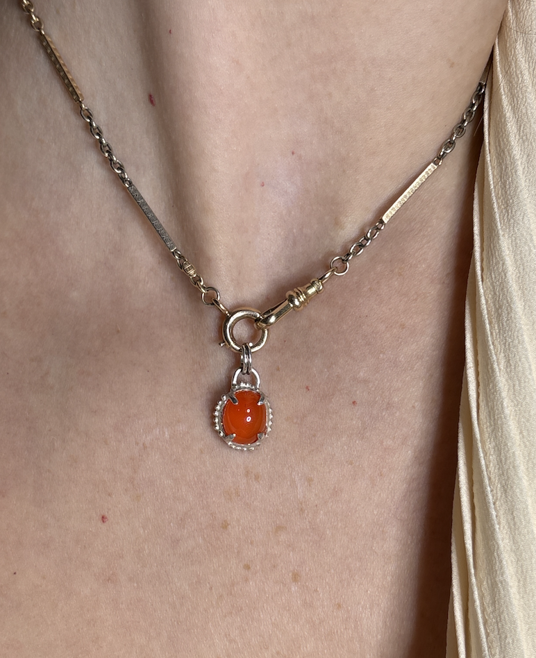 Studio Avdel Sasha Dubodel Quatrefoil Carnelian Silver Pendant 1.png