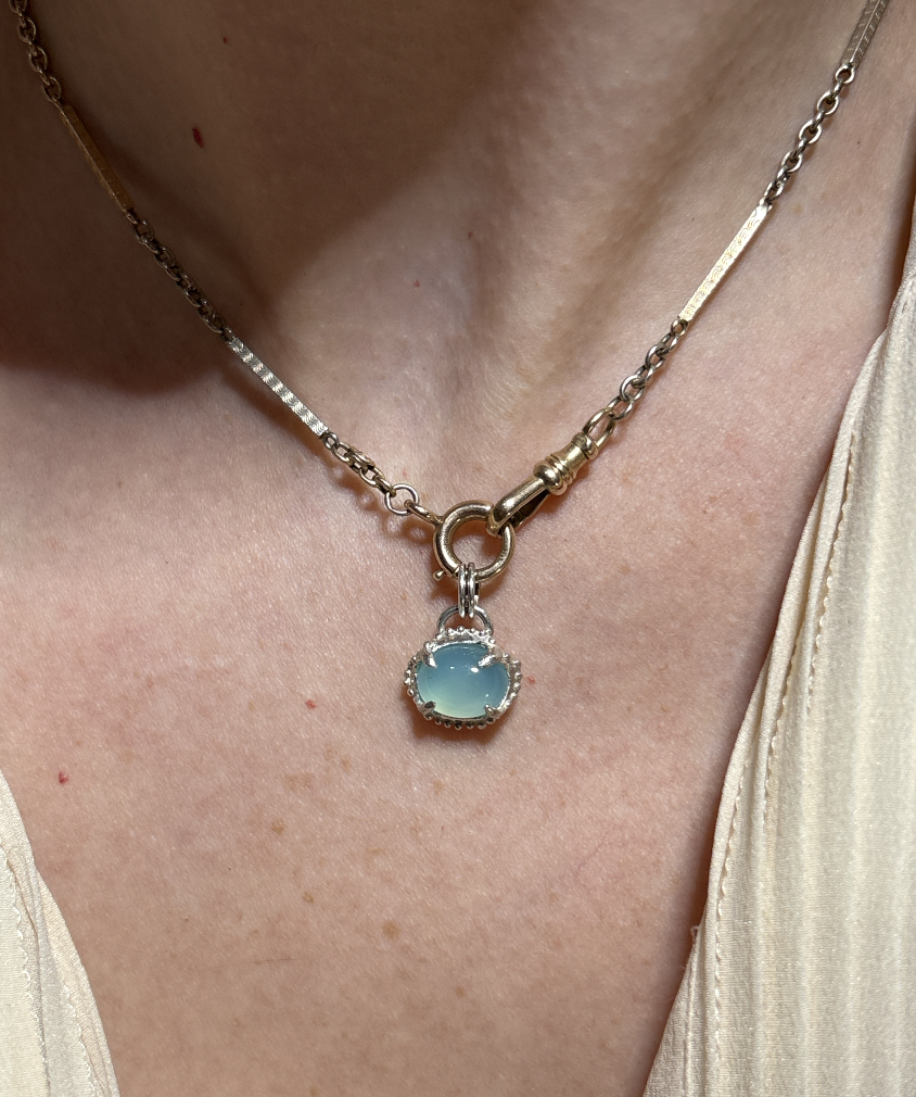 Studio Avdel Sasha Dubodel Quatrefoil Blue Chalcedony Silver Pendant 1.png