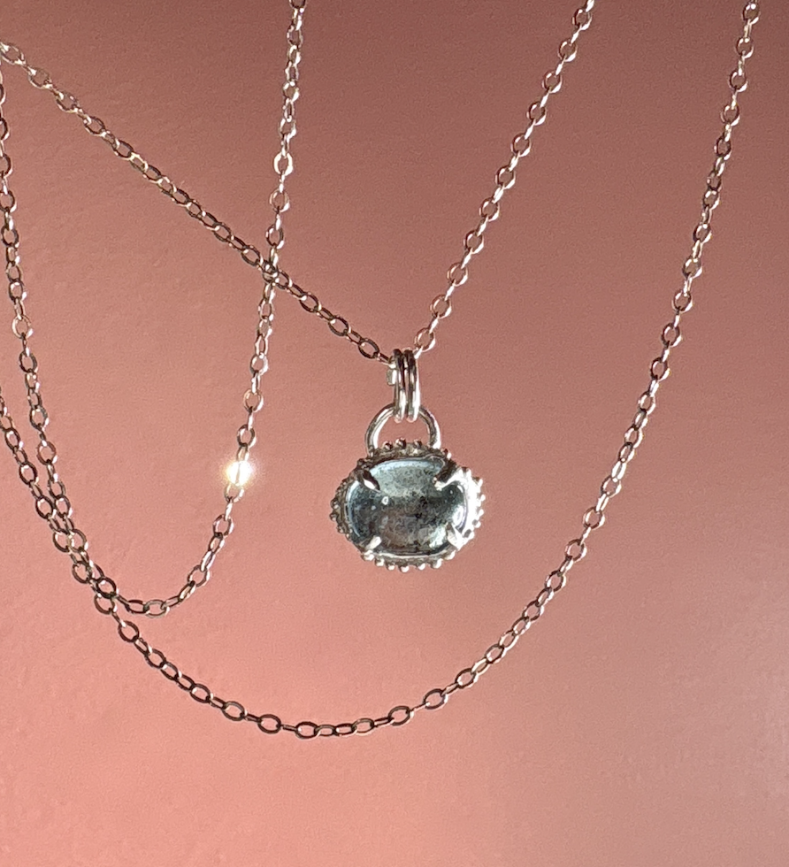 Studio Avdel Sasha Dubodel Quatrefoil Aquamarine Silver Pendant 2.png