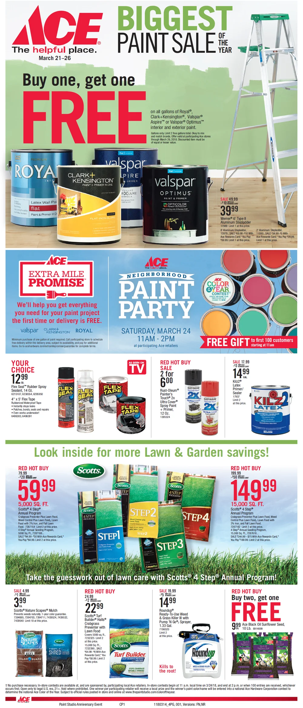 Paint Sale Flyer Walsh S Ace Hardware