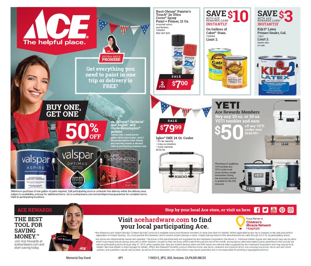 Memorial Day Sale Walsh S Ace Hardware