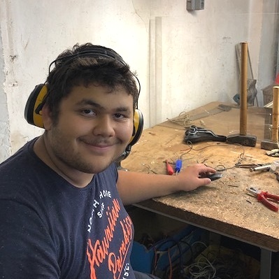 Marcel, een stagiair uit het speciaal onderwijs