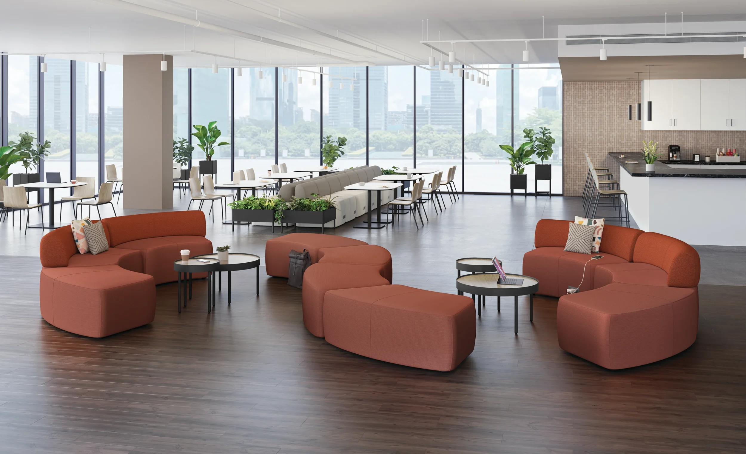 Lounge and seating collection on display