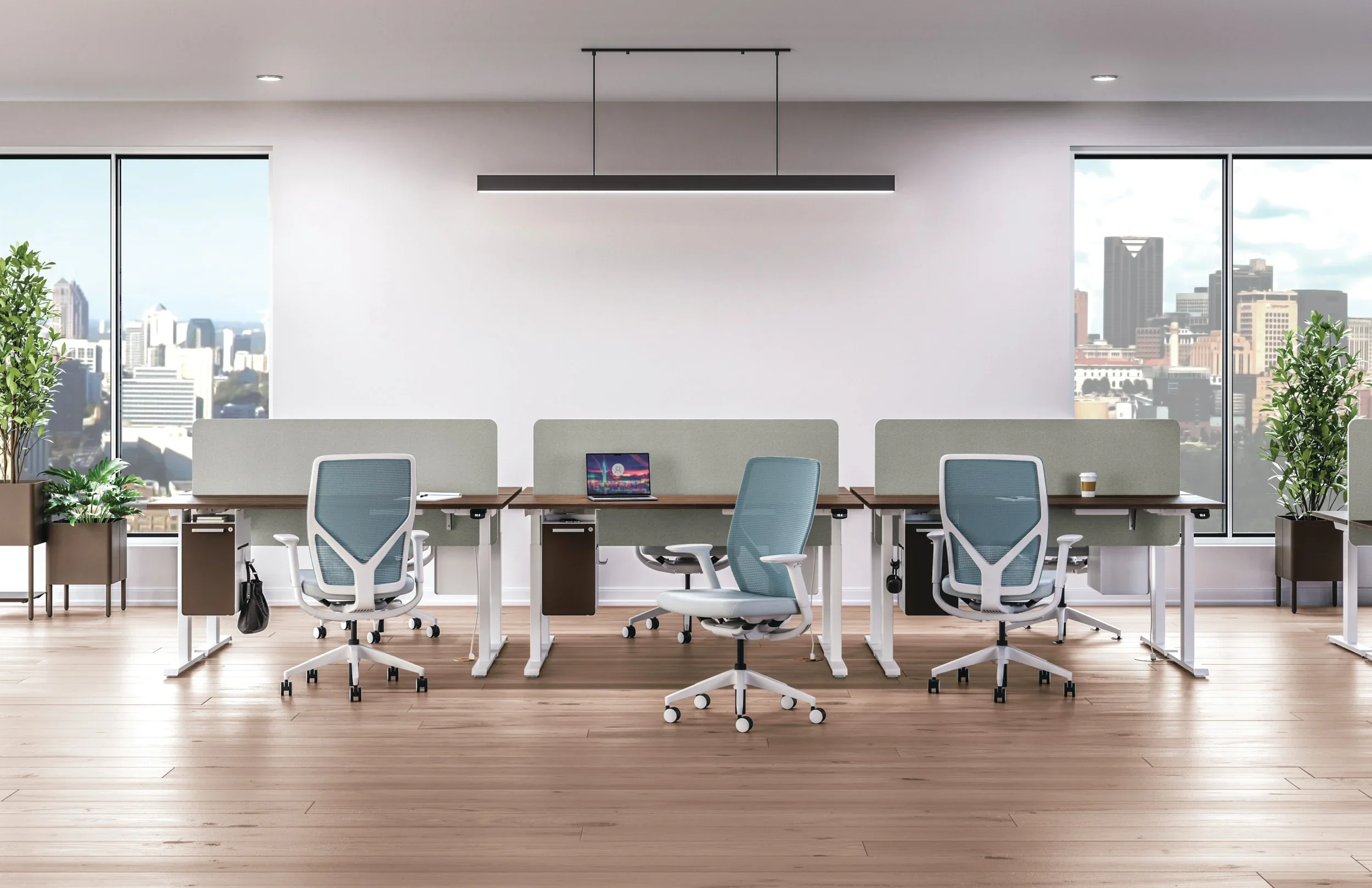 Workspace setting on display