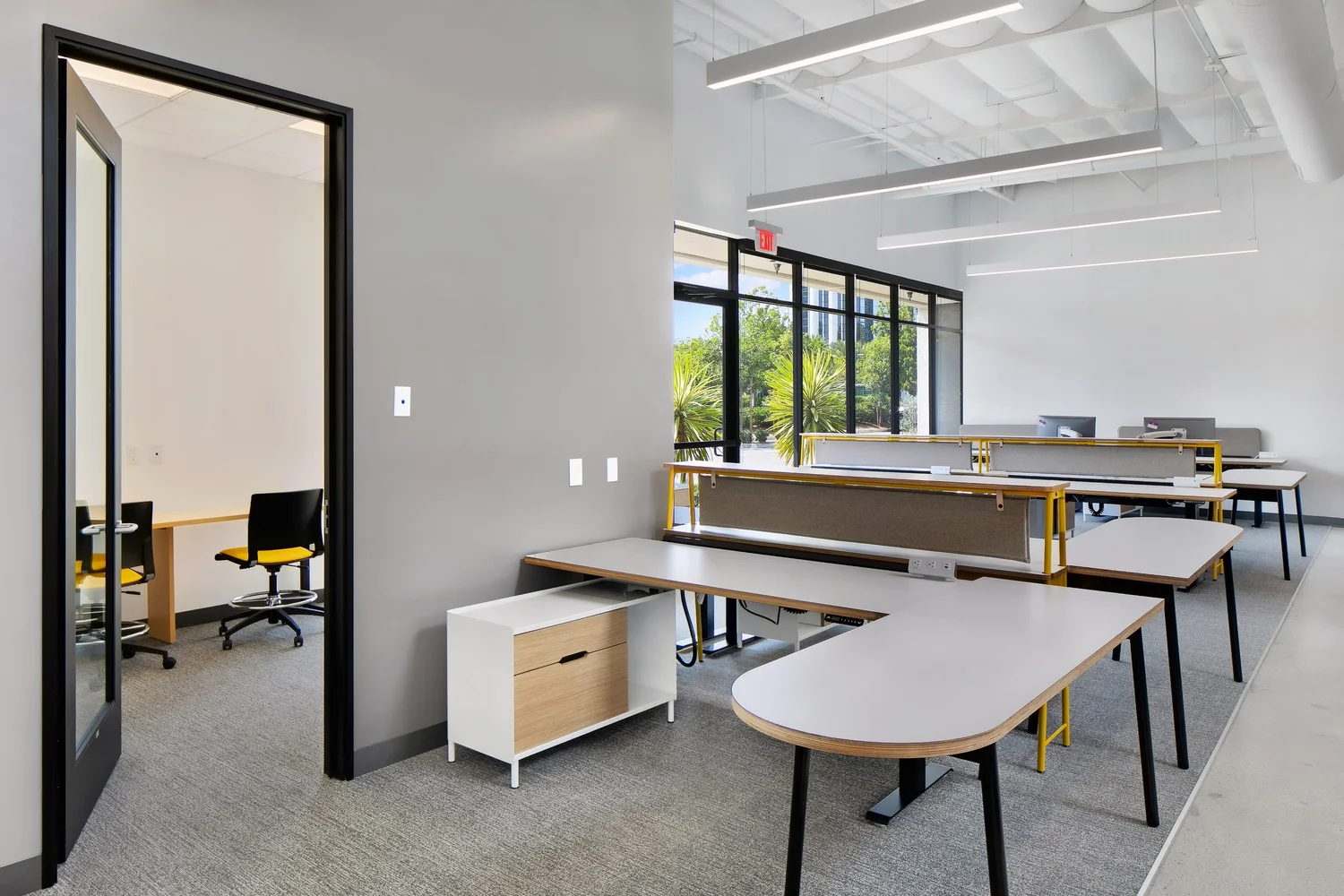 Workstations in the TCA Orange County office
