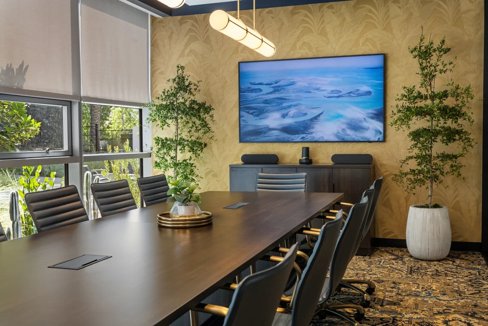 Office furniture stored and staged by Source COI
