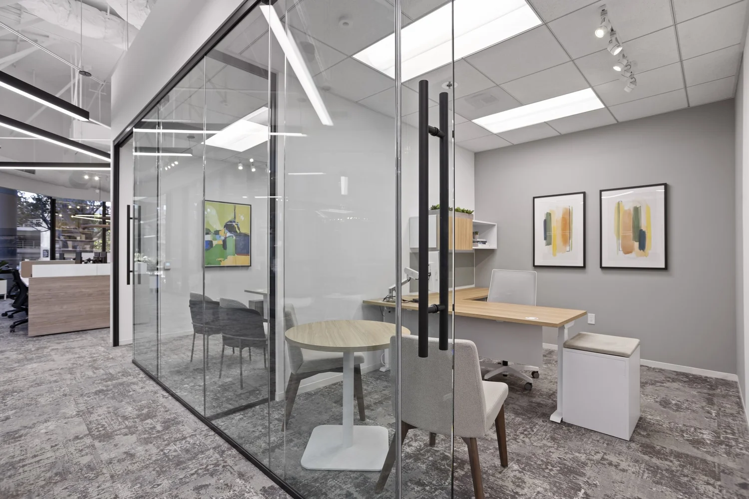 Commercial office furniture at the Source COI Irvine showroom in Orange County