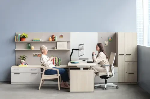 Conference and workwall setting on display