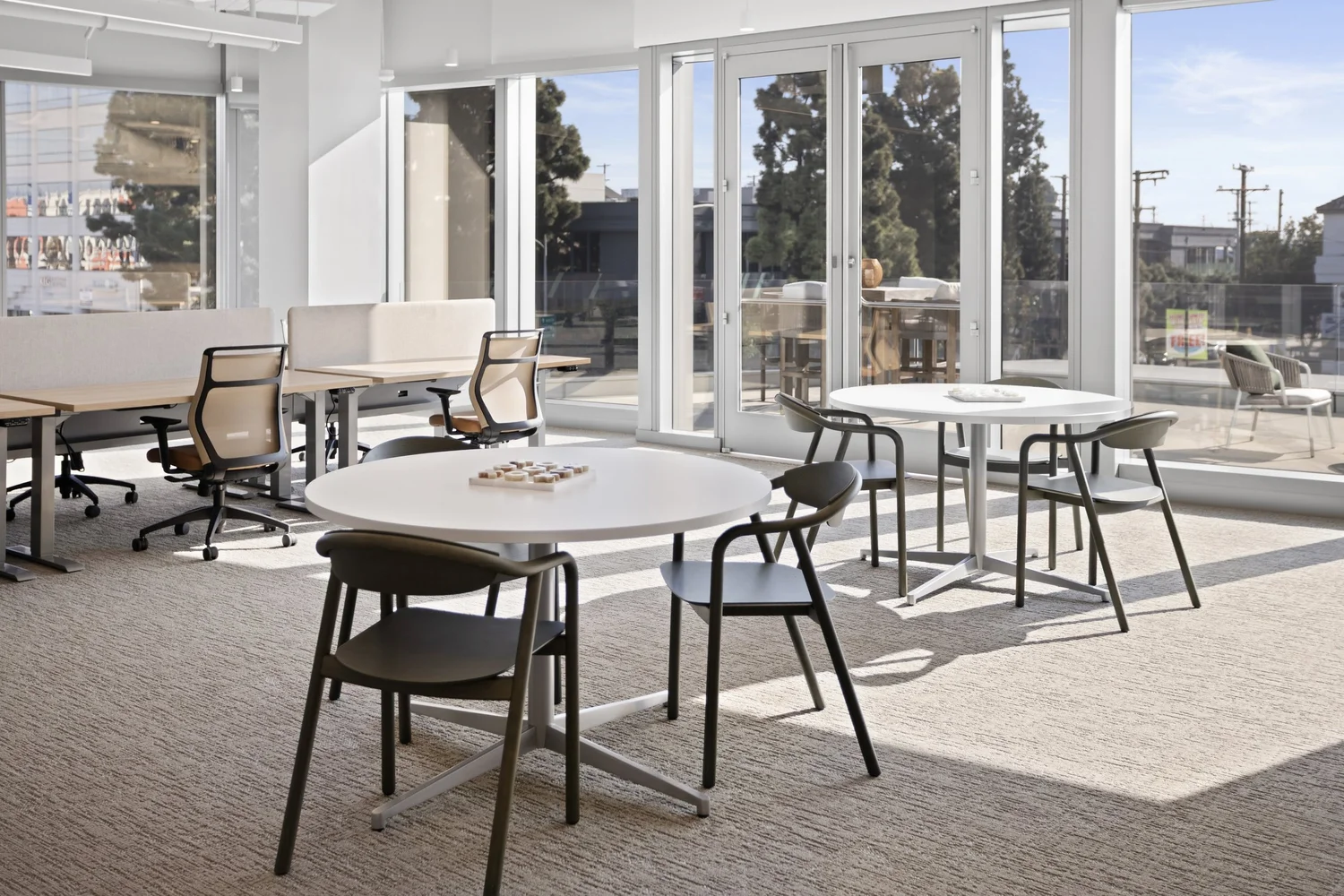 Commercial office furniture installed by Source COI for a Southern California business