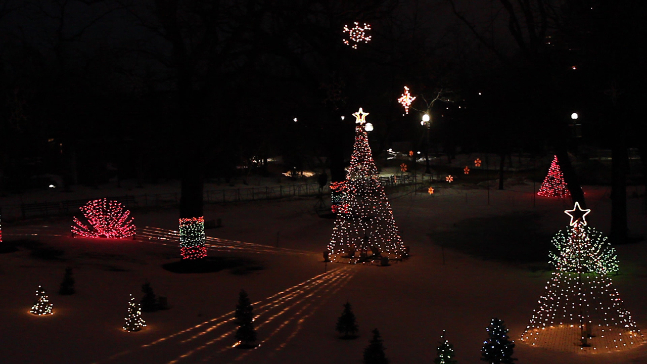 South Lawn Holiday Lights Chicago