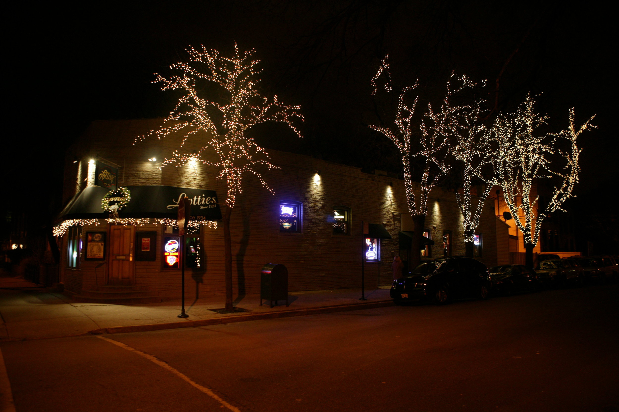 Local Chicago Business Holiday Lighting Display