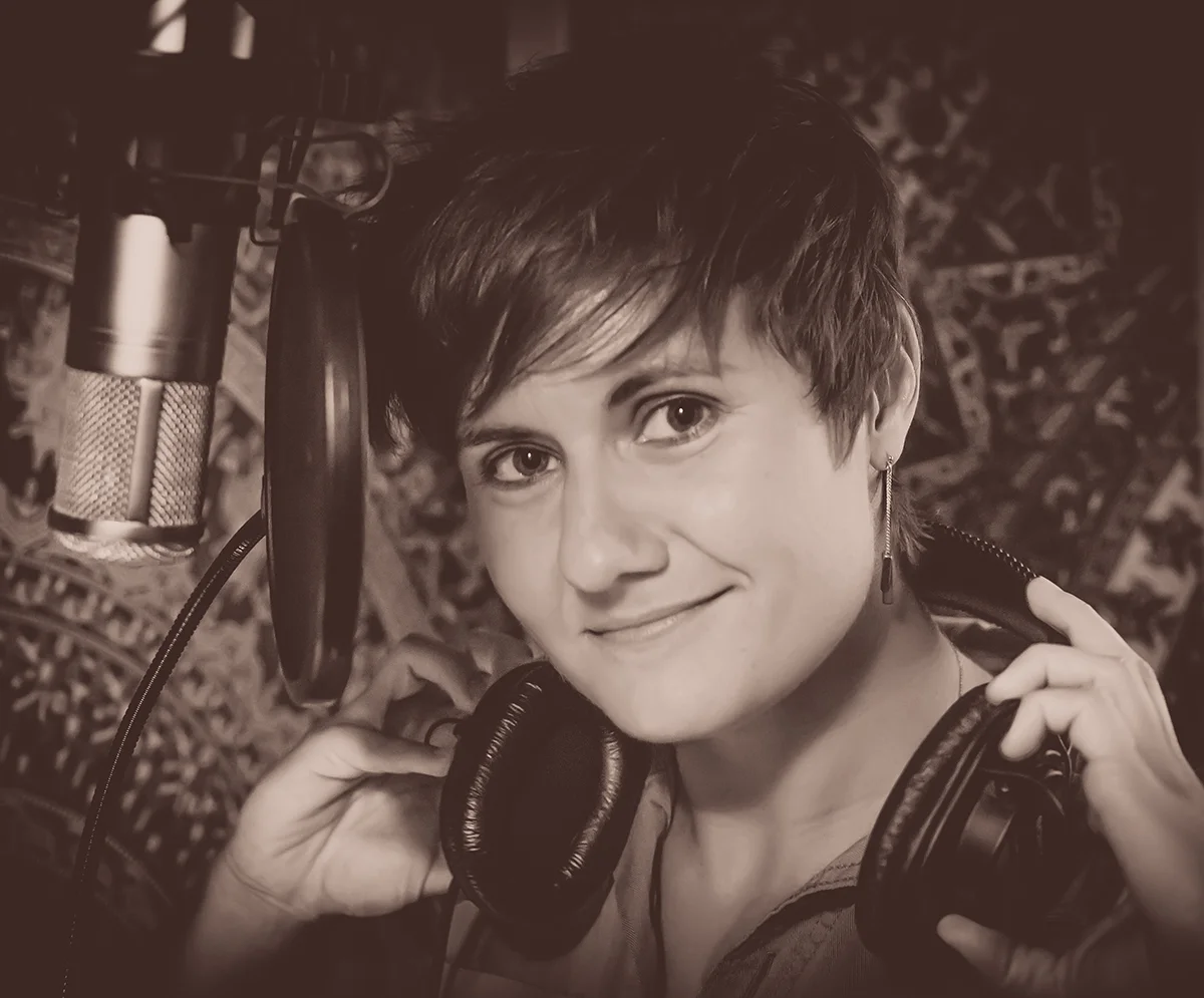 Kristen sound booth.jpg