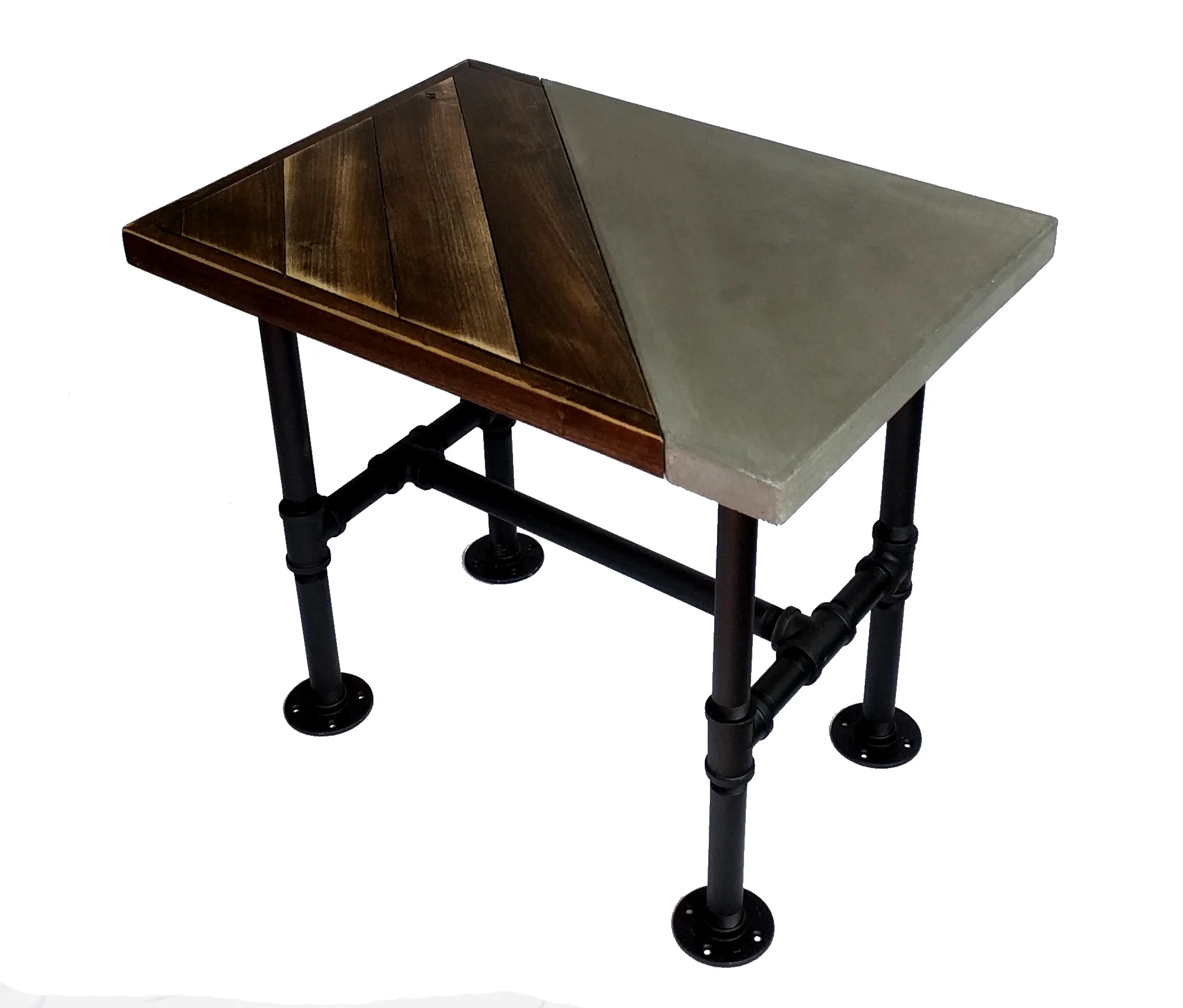 Hybrid Slab and Timber Table