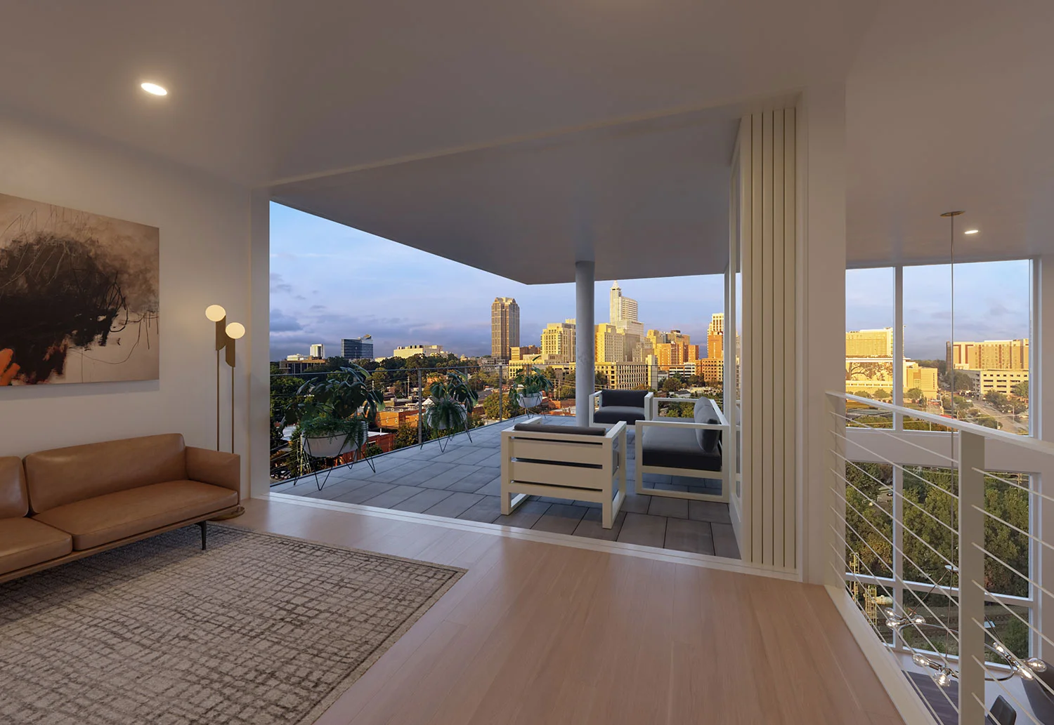 THE FAIRWEATHER RALEIGH - LIVING ROOM