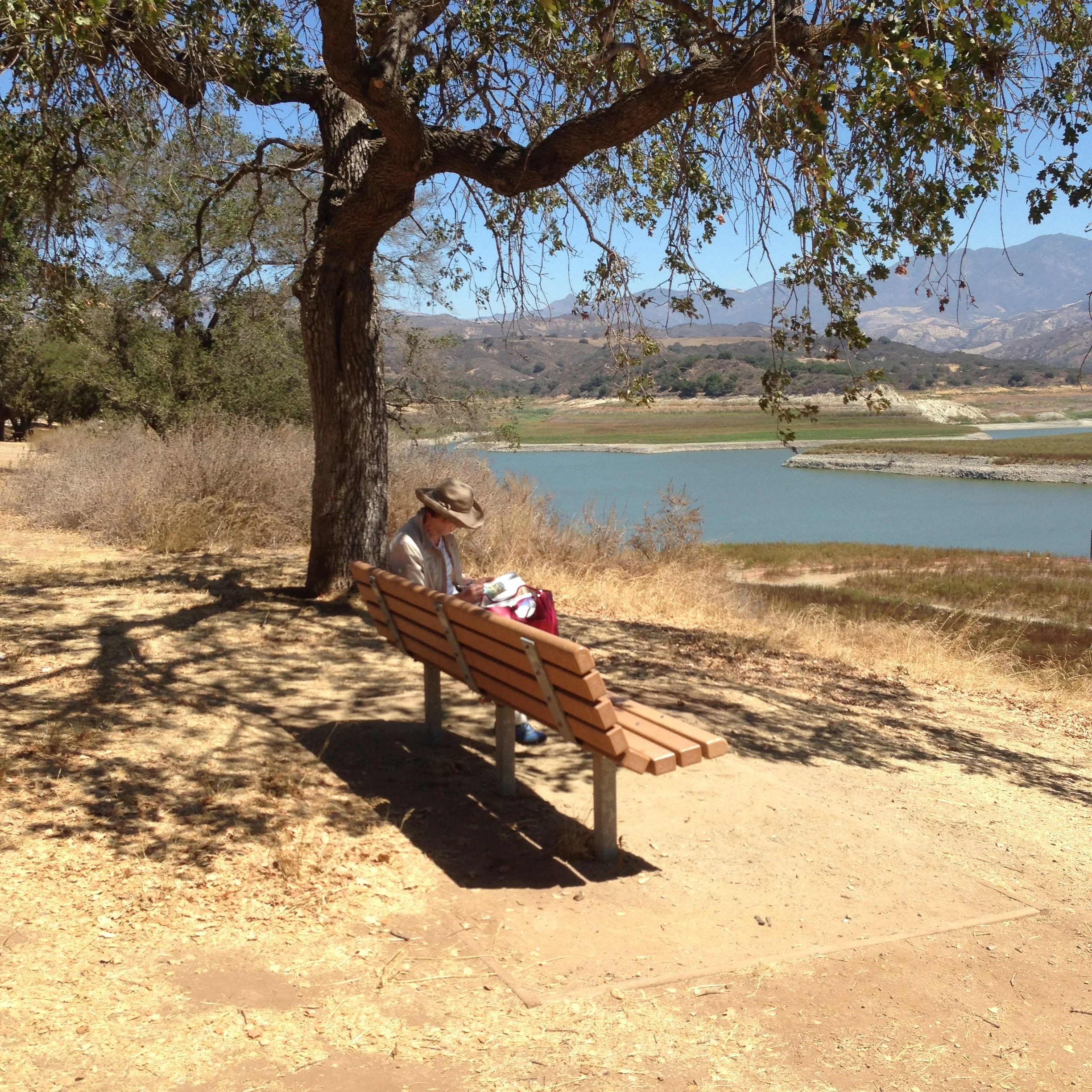 Connie Connally finds a perfect spot