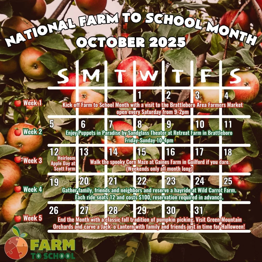 October is National Farm to School Month, and we&rsquo;re celebrating with a roundup of fun, family-friendly ways to connect with local farms this fall. 

From Heirloom Apple Day and puppet theater to hayrides, corn mazes, and more, there are plenty 