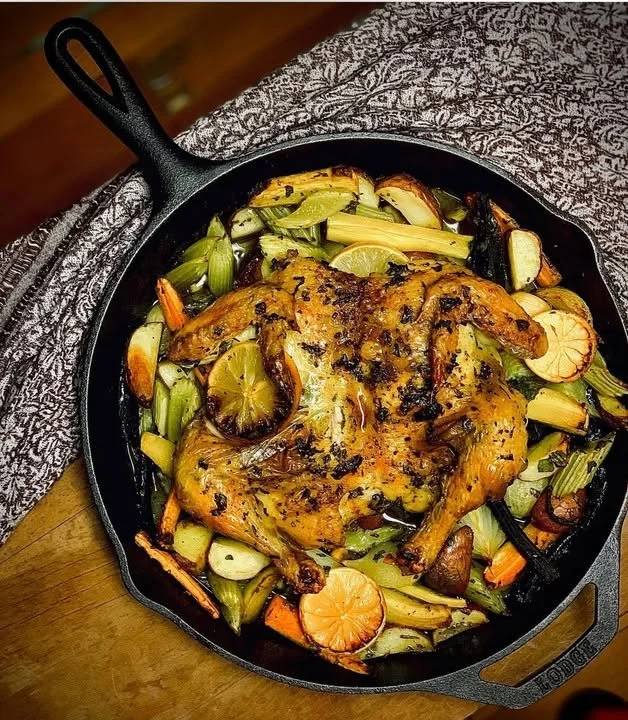 Sunday Supper Season is here! As the air cools and kitchens warm, it’s time for hearty, home-cooked roasts made with local fall favorites:
* Morning Star Poultry Whole Birds & Boneless Skinless Breasts, air-chilled, Northeast-raised, full