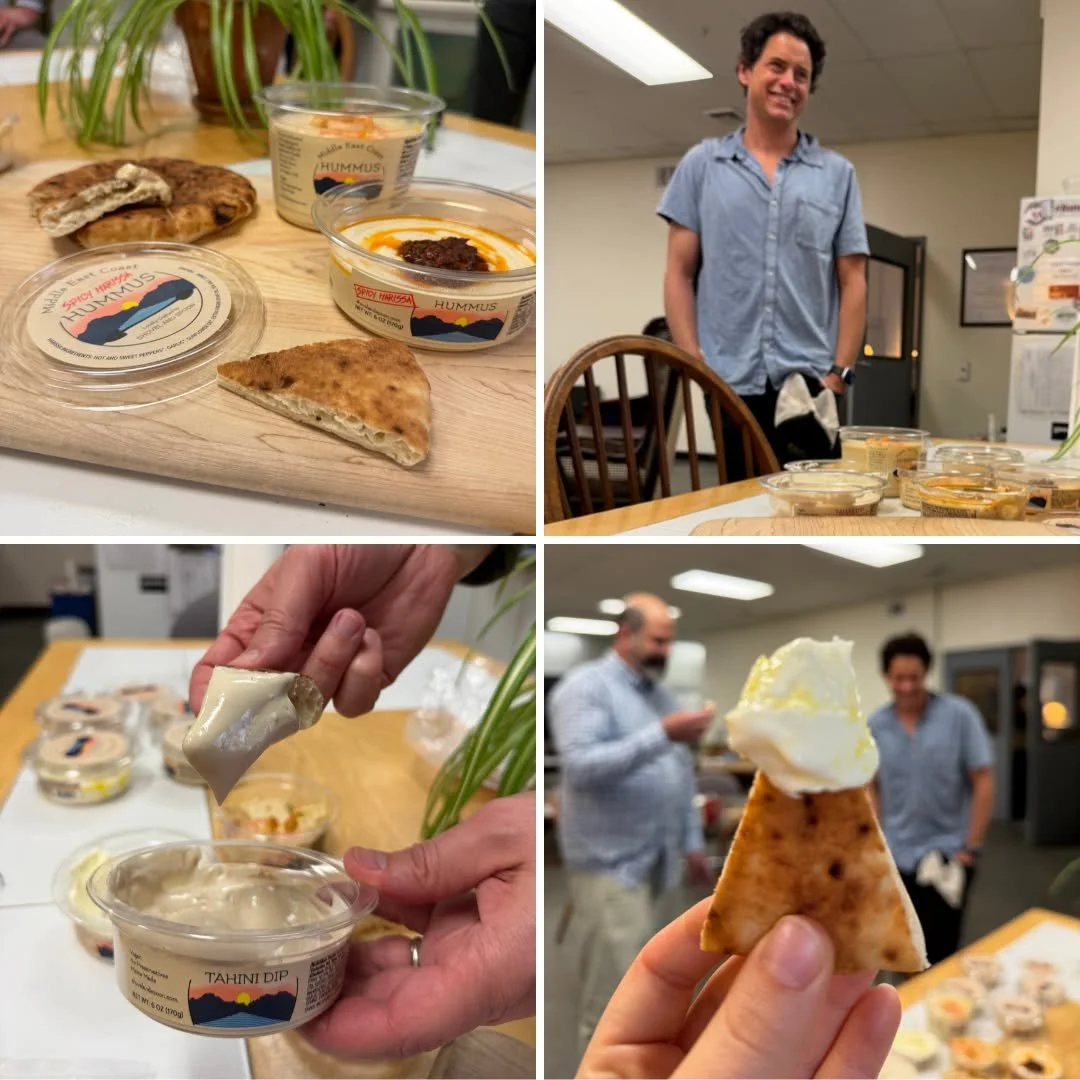 Pita so pillowy you could sleep on it!

Food Connects had the pleasure of welcoming co-founder Tomer Kilchevsky from @shovelandspoonfood (Limington, ME), to the Food Hub last month. He hand-delivered our first shipment and shared samples of their inc