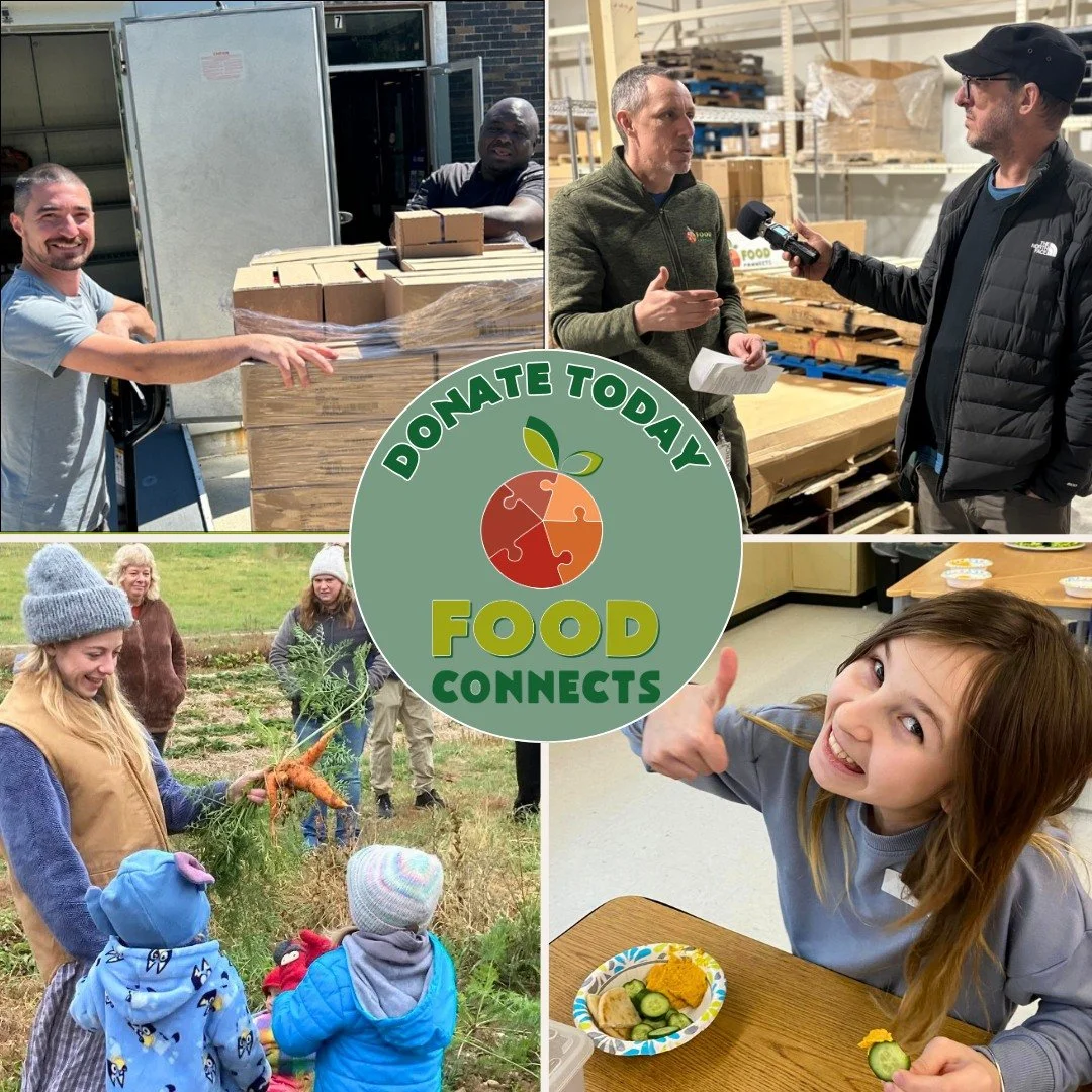 On this Giving Tuesday, your support helps keep healthy, local food flowing to our schools, families, and communities. This year, impacts from federal funding cuts have left Food Connects with a $391,000 gap in the backbone that sustains our farm to 