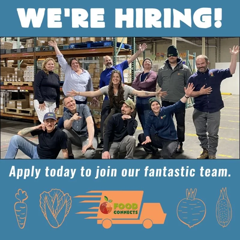 Our team is hiring for a Food Hub Driver!

Learn more about this role at: foodconnects.org/employment