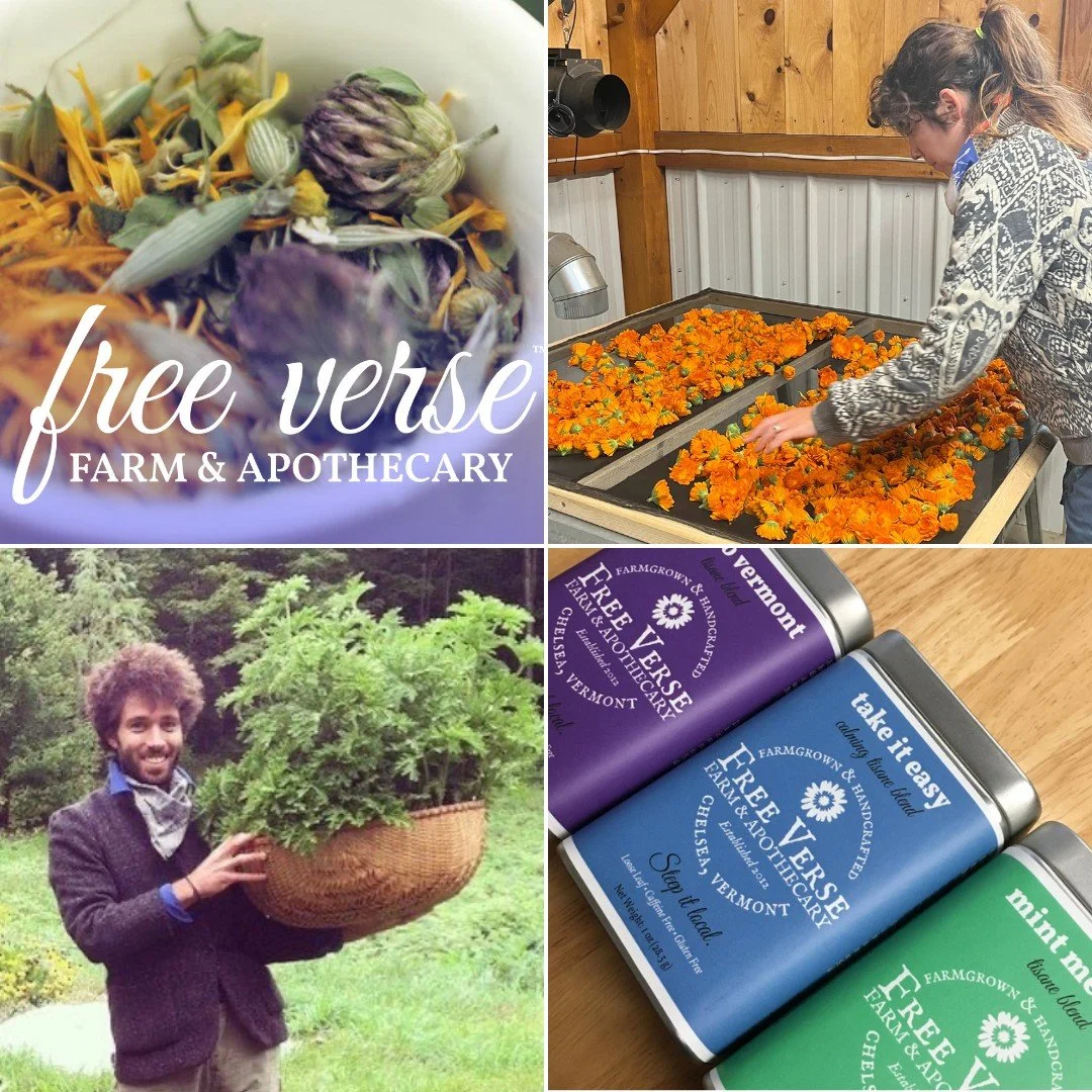 Cold day? Make it a tea day!

Grab locally made loose-leaf teas from @freeversefarm (Chelsea, VT). They hand-harvest organic herbs at peak flavor, then dry them in a custom, sun-powered drying barn to lock in aroma and freshness.

Small-batch blends,