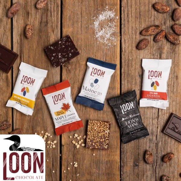 Small bar, big Loon energy. New from @loonchocolate! Loonlets: individually wrapped mini-bars that deliver the same bean-to-bar craft and flavor you expect from Loon, in a format built for quick snacking. 

Ideal for checkout, coffee counters, breakr