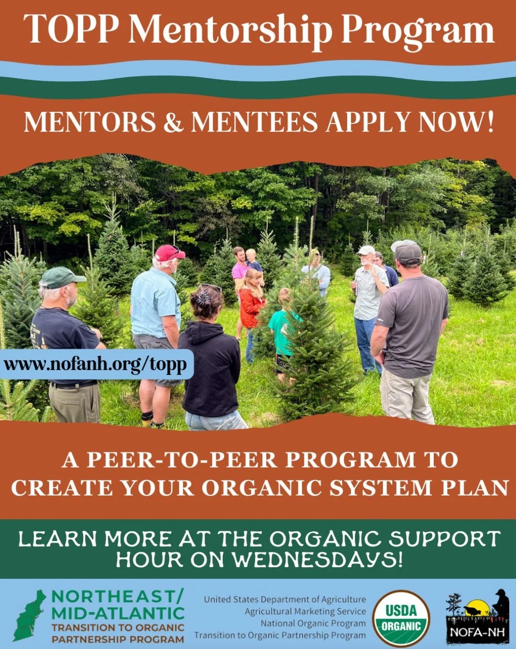 NH Farmers! Want to go organic? Check out TOPP! The Transition to Organic Partnership Program, a USDA funded program coordinated in NH by @nofanewhampshire.

Apply for the condensed 6-month mentorship (March&ndash;September 2026) to receive 40 hours 