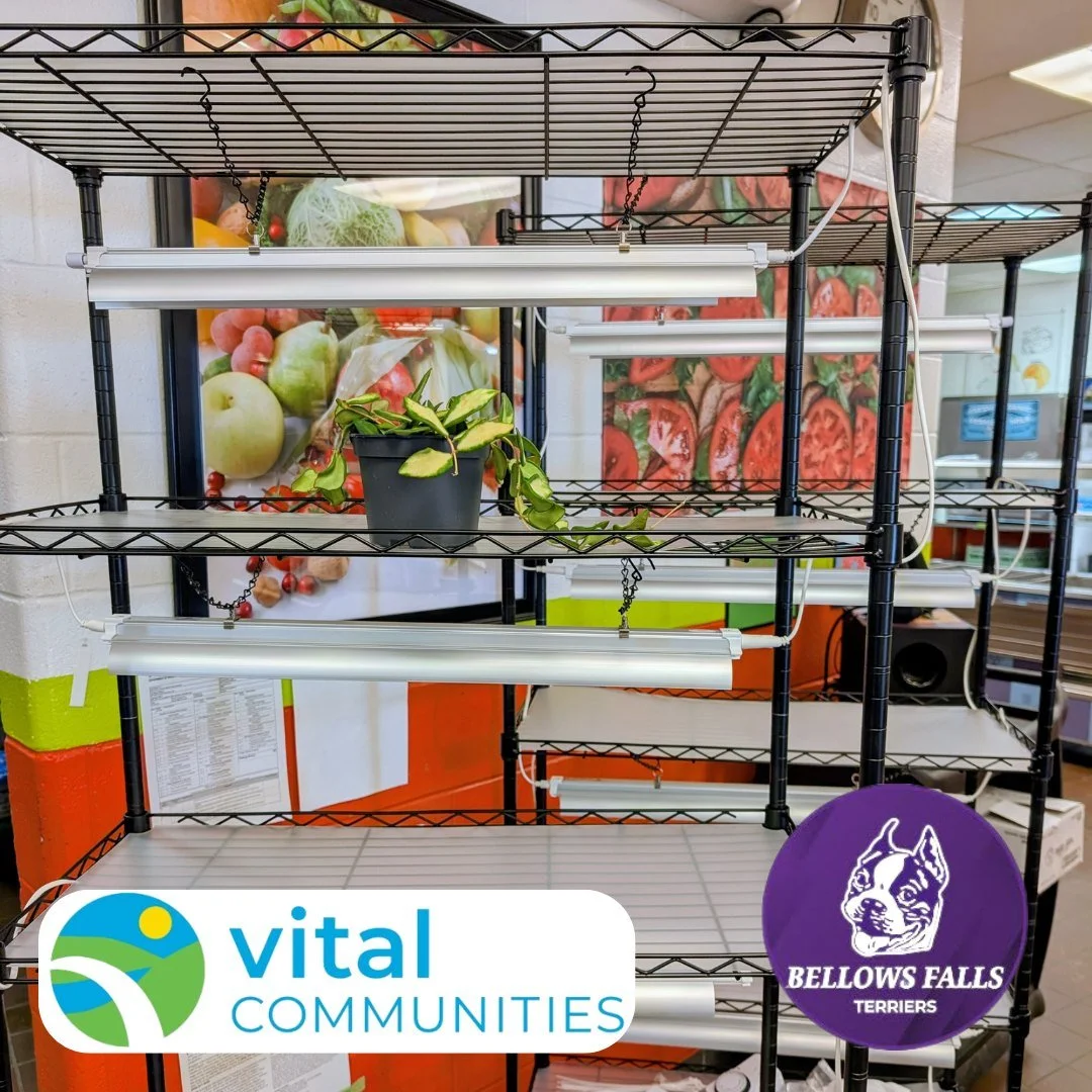Big things are growing at Bellows Falls Union High School!

Two new grow carts now have a home in the science classroom, thanks to @vitalcommunities!

More than shelves with lights, these carts are hands-on STEM tools that make it possible to expand 