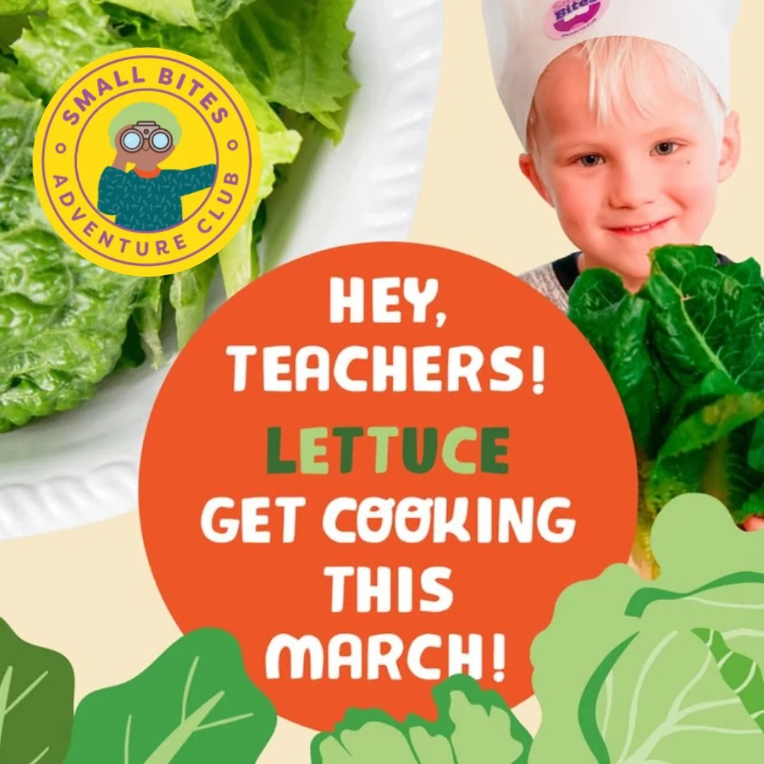 Free cooking resources for Farm to School Educators! 

Small Bites Adventure Club is offering free digital hands-on cooking resources to help educators bring engaging nutrition lessons to their students throughout March in celebration of National Nut