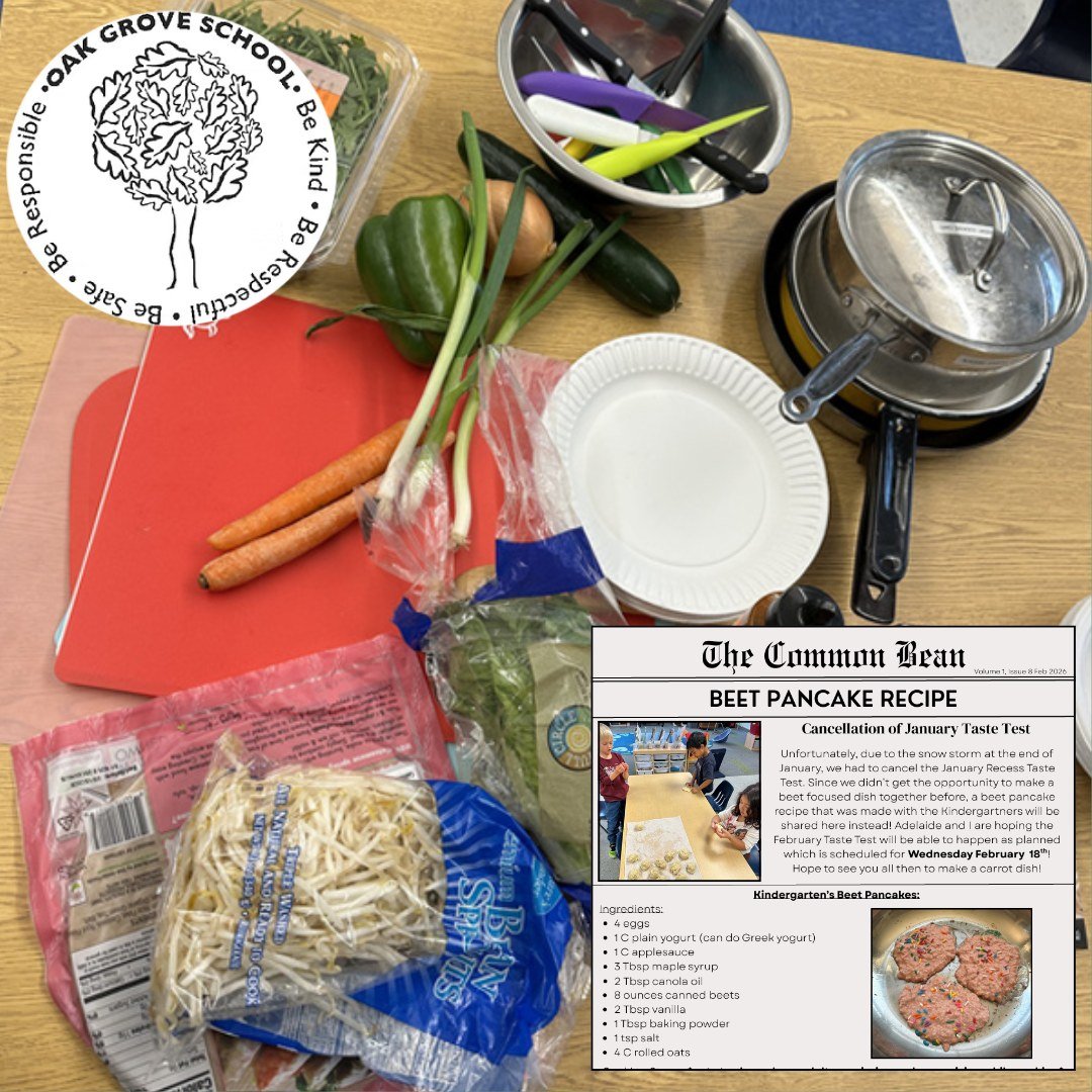 @oakgrovevt is keeping Farm to School going all winter.

Three new editions of The Common Bean, written by Garden Coordinator Tobi Buchman, share how students stayed connected to Harvest of the Month crops even when winter storms changed taste test p