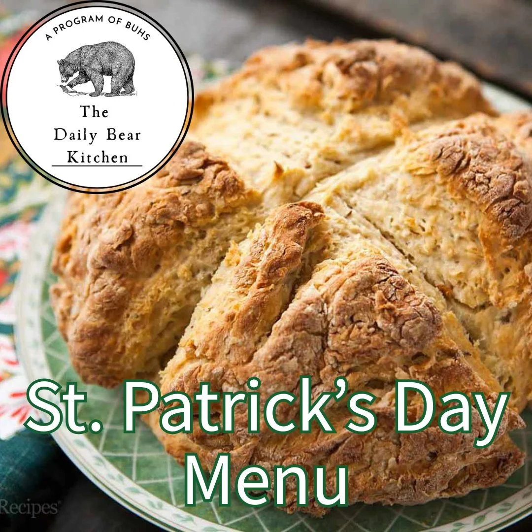 Celebrate St. Patrick&rsquo;s Day with @thedailybearkitchen!

Pre-orders are open for festive treats including Irish soda bread, cloverleaf rolls, honey butter, and shamrock cookies.

The cafe is part of the @buhscolonels CAVE (Culinary Agriculture V