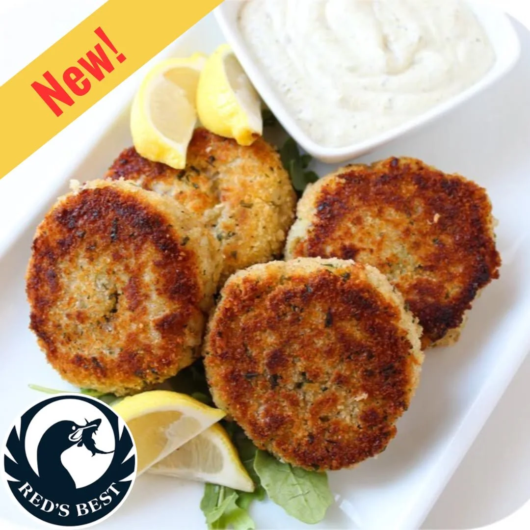 Now in the Hub from @redsbest (Boston Fish Pier): chef-made seafood staples that deliver big flavor and consistent quality!

➡️ Jonah Crab Cakes with a generous crab-to-binder ratio, pan-fry or bake; serve with lemon and greens, or in a sandwich.
➡️ 
