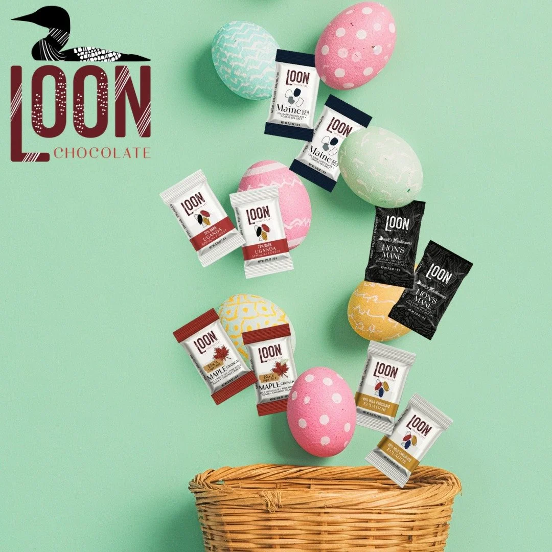 Upgrade your Easter treats with Loonlets from @loonchocolate: individually wrapped, bean-to-bar mini chocolate bars crafted for sophisticated snacking.

These mini-bars come in flavors everyone will love.
-> Lion&rsquo;s Mane
-> Maple Crunch
-&